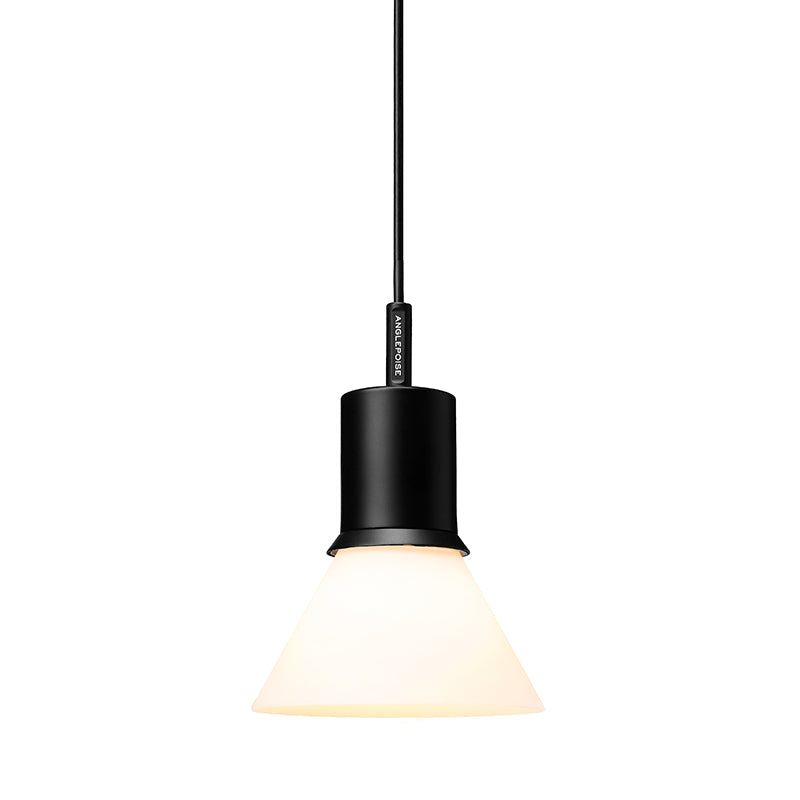 Anglepoise Type 80 Pendant Light Matte Black Opal Glass