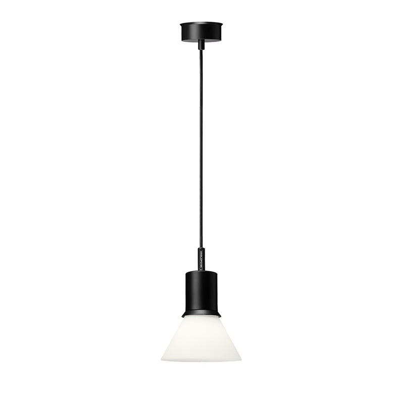 Anglepoise Type 80 Pendant Light Matte Black Opal Glass