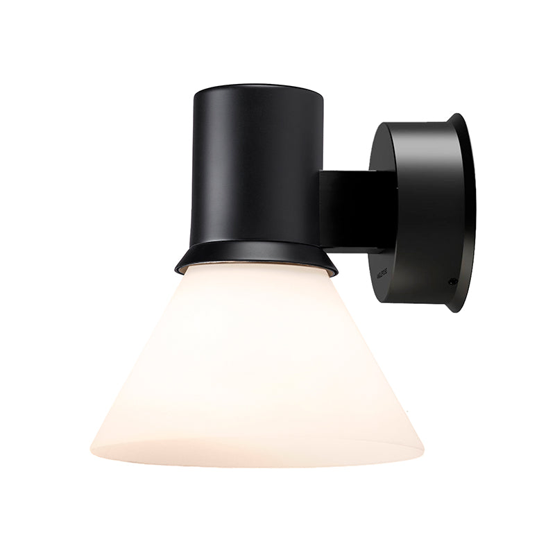 Anglepoise Type 80 W4 Wall Light Matte Black Opal Glass