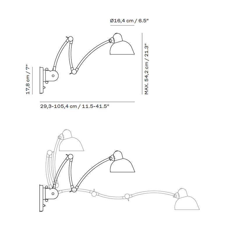 Kaiser idell Wall Lamp 6559-W