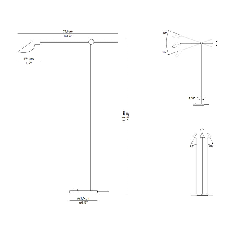 Fritz Hansen MS011 MS Series Floor Lamp