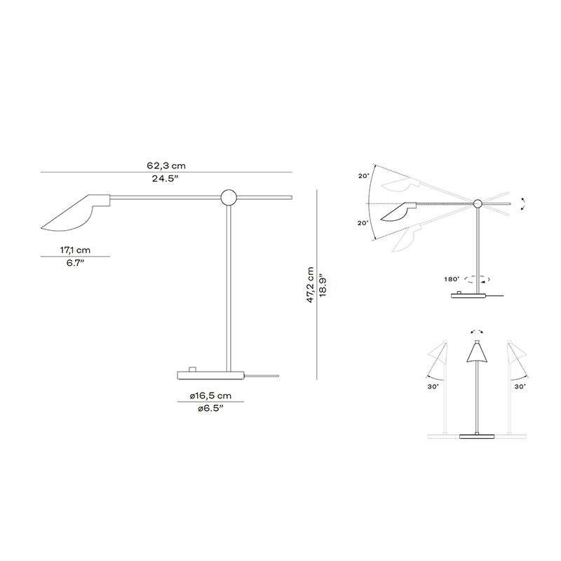 Fritz Hansen MS021 MS Series Table Lamp