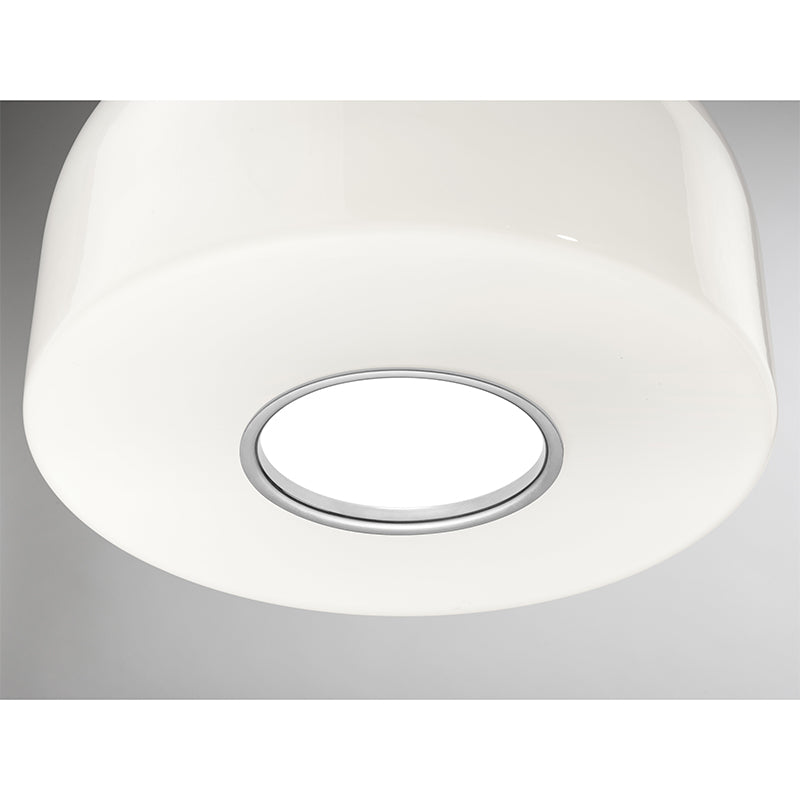 Flos Bellhop Glass S2 Pendant Light White Display