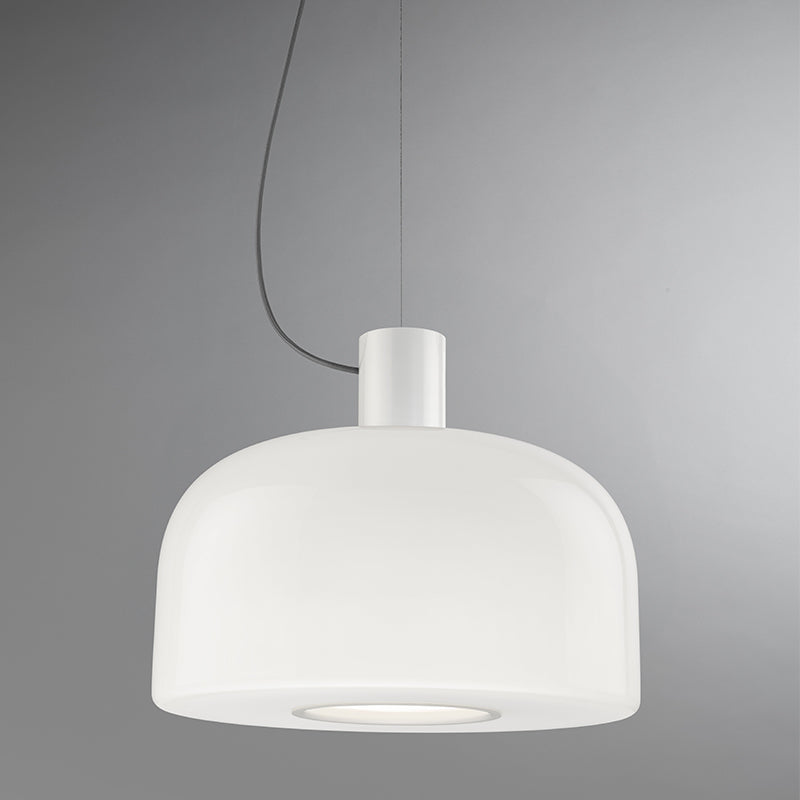 Flos Bellhop Glass S2 Pendant Light White Display