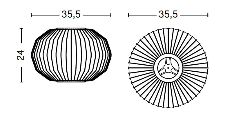 Hay George Nelson Angled Sphere Bubble Pendant Light