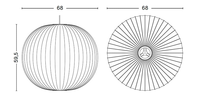 Hay George Nelson Bubble Ball Pendant Light