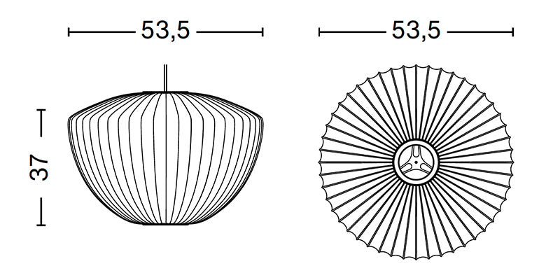 Hay George Nelson Bubble Apple Pendant Light