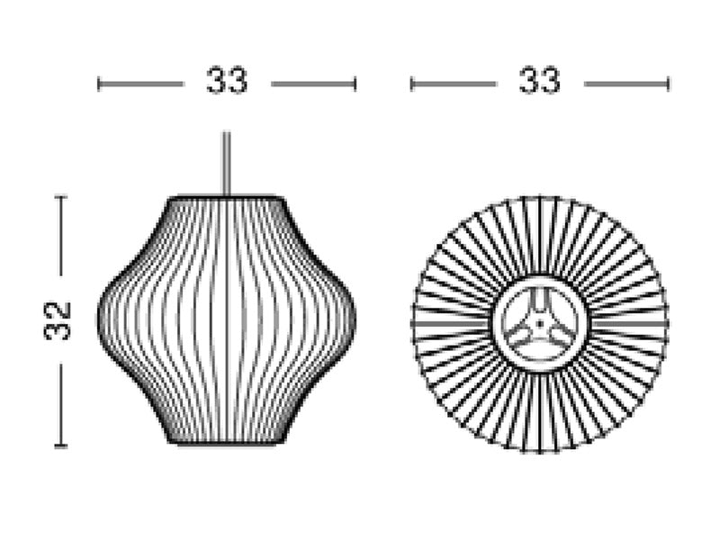 Hay George Nelson Bubble Pear Pendant Light