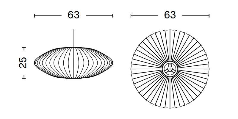 Hay George Nelson Bubble Saucer Pendant Light