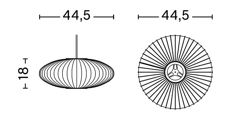 Hay George Nelson Bubble Saucer Pendant Light