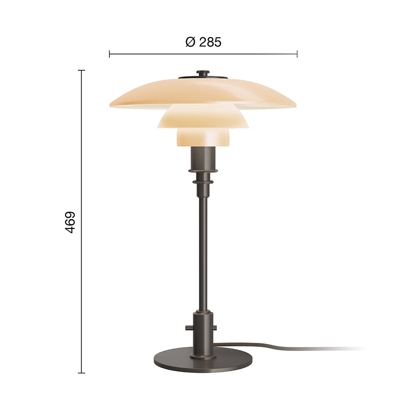 Louis Poulsen PH 3/2 Dusty Tettacotta Table Lamp Limited Edition