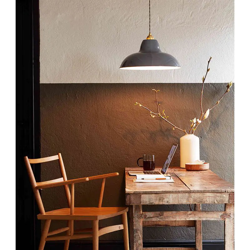 Anglepoise Original 1227 Midi Wide Brass Pendant Light