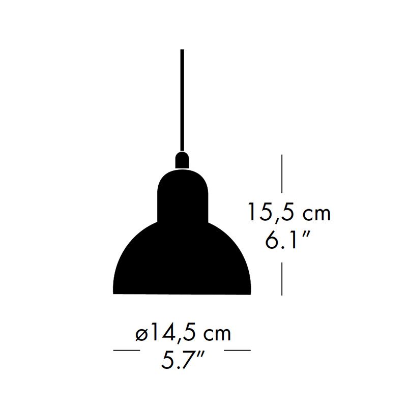 Kaiser idell Small Pendant Light 6722-P
