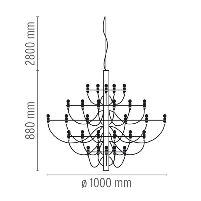 Flos 2097/50 Chandelier Suspension Light