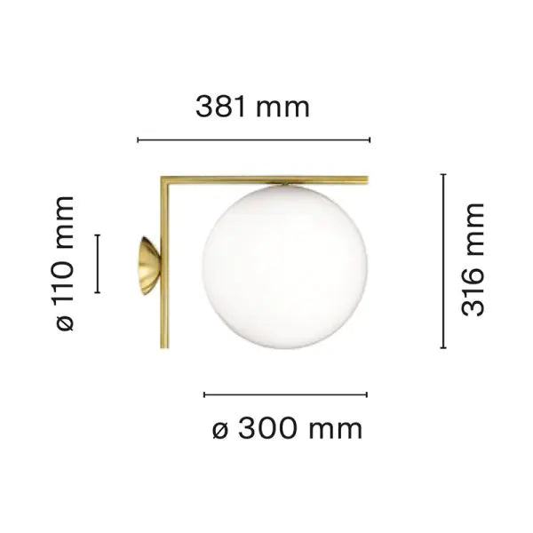 Flos IC C/W Wall / Ceiling Light