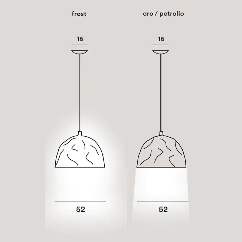 Foscarini Bump Pendant Light Gold