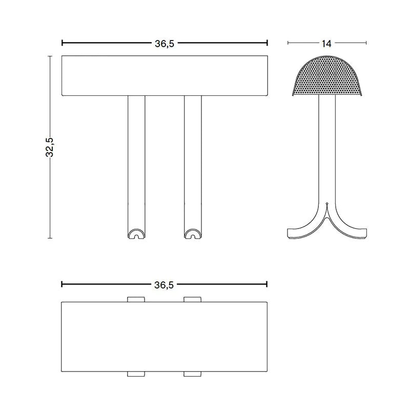 Hay Anagram Table Lamp