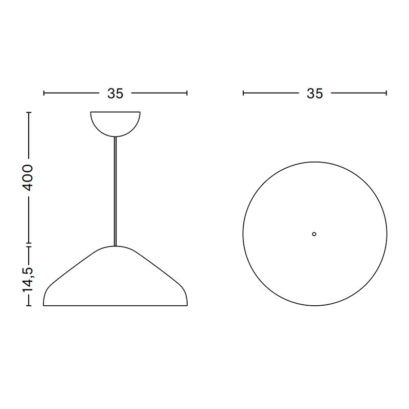 Hay Pao Glass Pendant Light 350