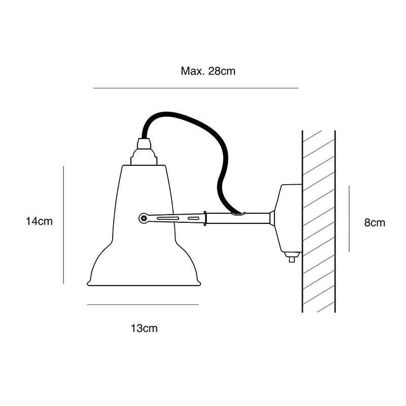 Anglepoise Original 1227 Mini Ceramic Wall Lamp